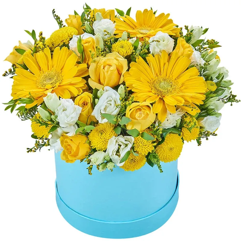 Цветы в коробке Искренняя любовь